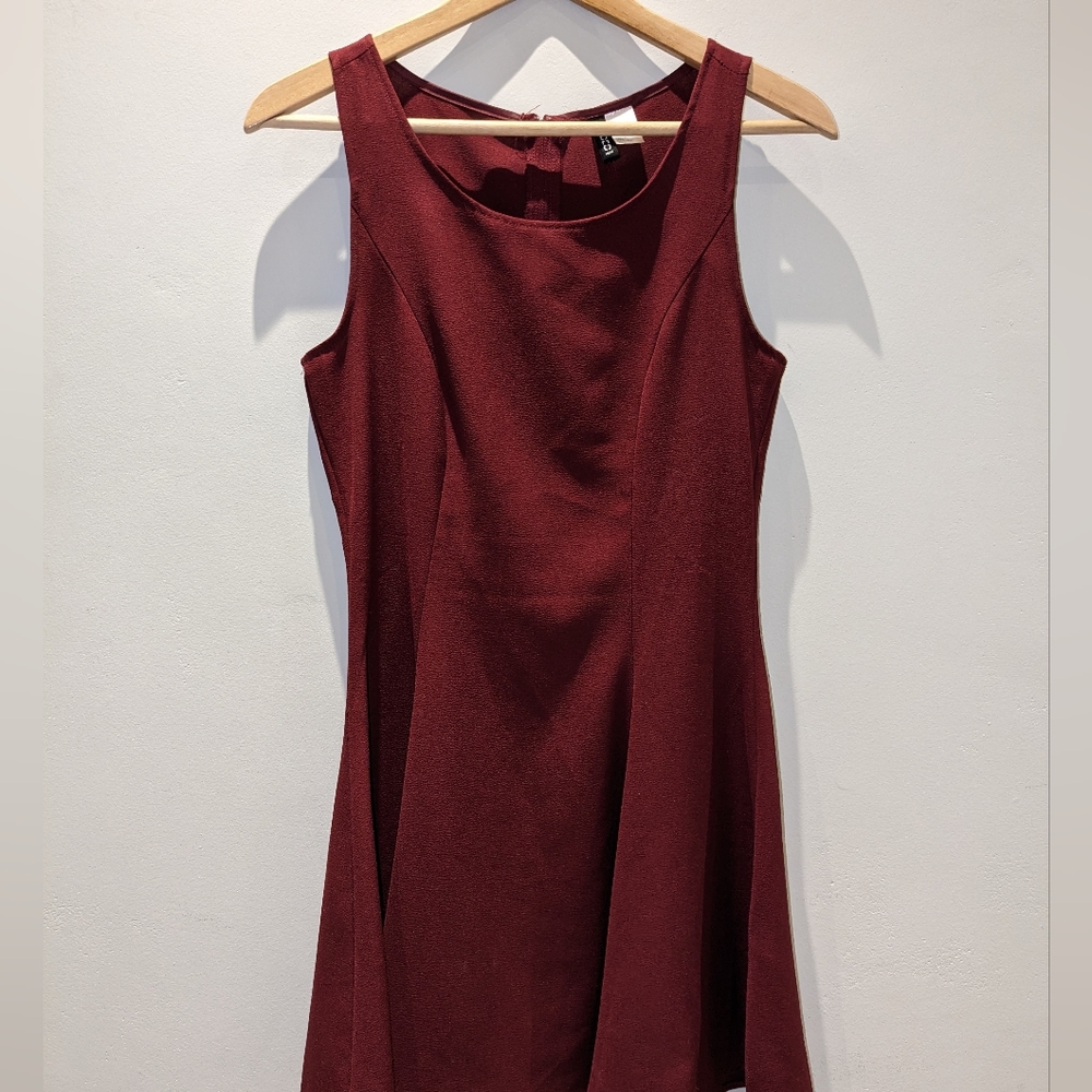 H&M burgundy tank dress